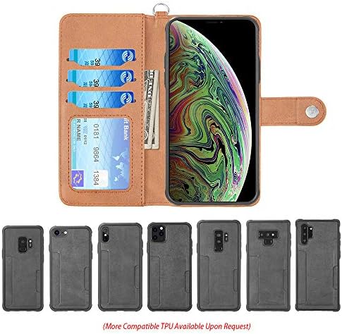 Caixa de capa da capa da carteira de capa destacável de costas magnéticas para o iPhone 13 Pro Max