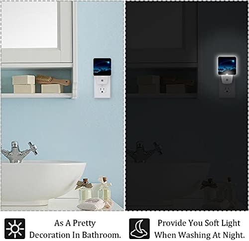 Silhueta 3 Wise Kings Manger LED Night Light, Kids Nightlights for Bedroom Plug in Wall Night Lamp Brilho ajustável