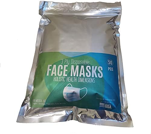 Máscara facial descartável genérica feita nos EUA 3-Ply 50 Count Lab Materiais testados em saúde