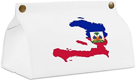 Caixa de tecidos do mapa do Haitiflag