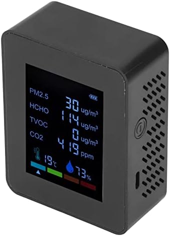 PM2.5 Detector de TVOC HCHO, Multifuncionamento de tela de cores Intelligent Co2 para academia em casa