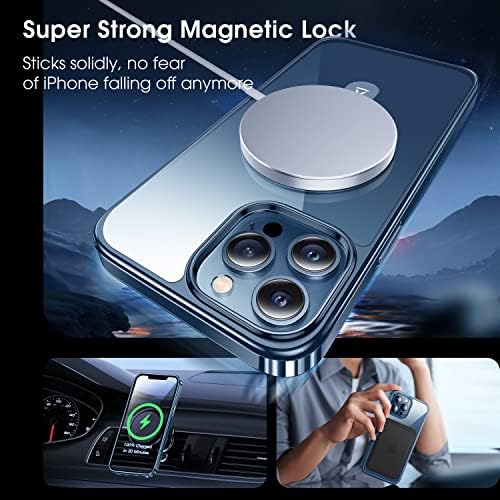 Alphex Invisible Stand Magnetic Case para iPhone 12 Pro Max [Procure iPhone nua [Compatível com Magsafe] Grade