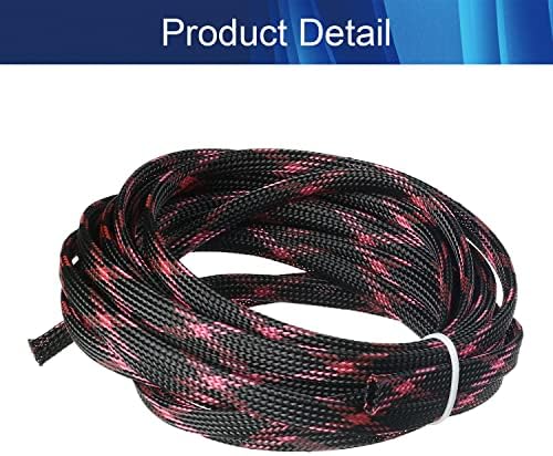 Aicosineg Cable Sleeve Sleeving Wire Tubing Tubing Tubing Cabo de 16,4ft-1/3 polegadas Protetor