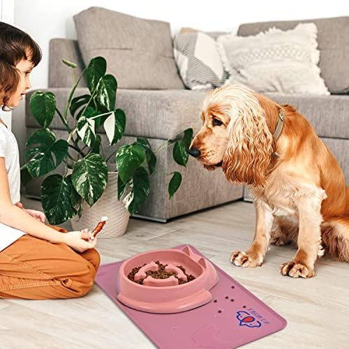 Xiromon -Cat Food tapete ， tapete de comida de cachorro ， tapete de cachorro para comida e água, mantenha o chão