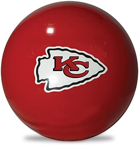 KR Strikeforce NFL Kansas City Chiefs Ball de boliche de poliéster não preso disponível em 8, 10,