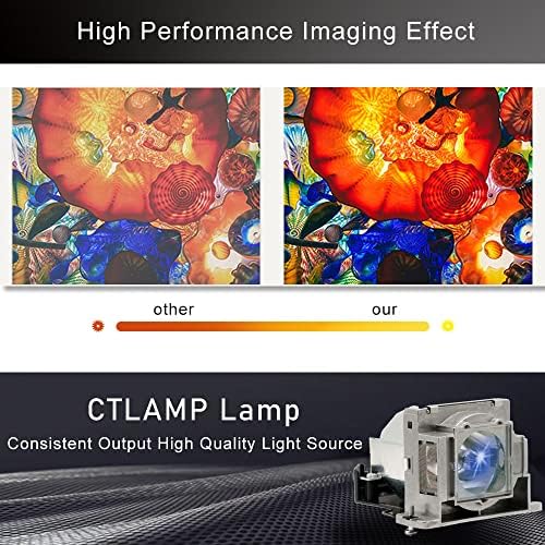 CTLAMP VLT-HC910LP/ VLT-EX100LP Lâmpada de lâmpada do projetor com alojamento compatível com Mitsubishi HC1100