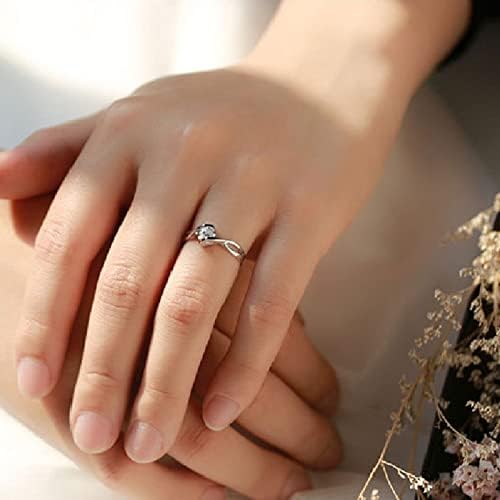 2023 Anel de moda de novo anel feminino embutido anel de zircão Personalidade de jóias femininas