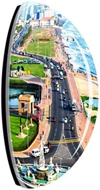 Galle Face Green Colombo Sri Lanka Fridge Magnet 3D Cristal Glass Turistic City Travel Coleção Presente de
