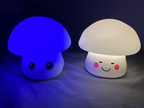 Urbery Night Light for Baby Kids Lovely Mushroom Shape Burhery Lamp Lamp Recargable Color Mudança por sensor