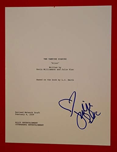 Julie Plec assinou autografado o Script de episódio piloto Diaries Vampire Diaries
