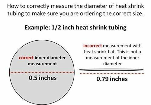 Tubo de encolhimento de calor - 3: 1 Proporção de cola adesiva de parede dupla lote de cola 11/32 polegada