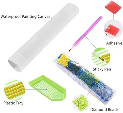 Kits de pintura de diamante DIY 5D para adultos, pinturas de bordados de broca completa de broca de broca de strass