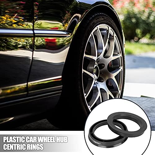 X Autohaux 4pcs plástico 72,6 mm od a 54,1 mm ID Centro de carro anéis centralizados Ringas