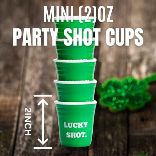 Umbreling Umbrella Lucky Shot Shot Party's Favor Favor Shot Glass Set - Reutilable Hard Plastic Party