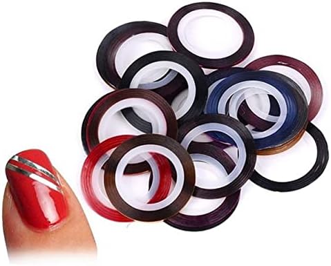 Tofficu 1 conjunto de adesivos para pregos adesivos de unhas Glitter Decoração de unhas linha de fita