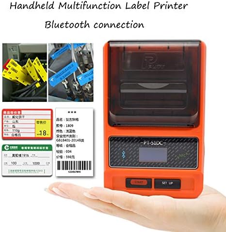 Impressora de etiqueta térmica Bluetooth PT-51DC Jóia de joias de joias de letpa de supermercado impressora