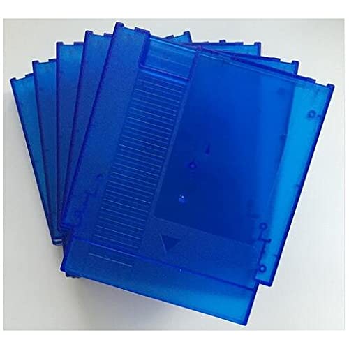 Classic Game Transparency Blue Color 72 Pins Game Substituição CHELL PLÁSTICO PLÁSTICA PARA NES 5PCS/SET