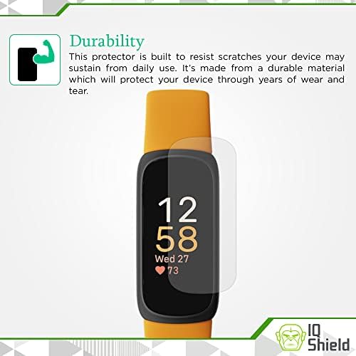 Protetor de tela fosco de escudo de QI compatível com Fitbit Inspire 3 Filme Anti-Bubble Anti-Glare