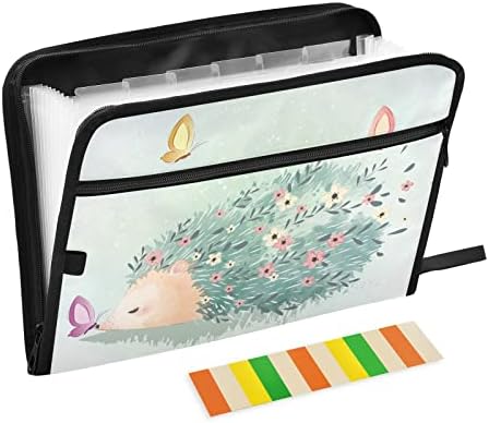 Cartoon Animals Hedgehog Accordian Arquivo Organizador 13 Bolso Expanding File Paster para documentos com