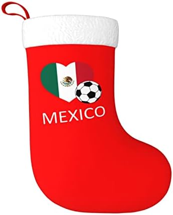 CutedWarf Love México Soccer Christma meias