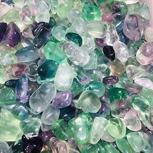 Uthty Reiki Cura Cristal Cristal Natural Colorido Fluorite Cristal Cristal Pedras de cascalho de