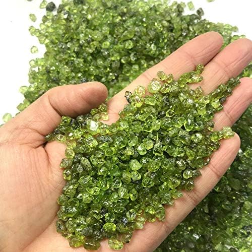 Shitou22231 50g natural olivina verde peridot cascalho de cristal cálculos minerais e minerais cálculos
