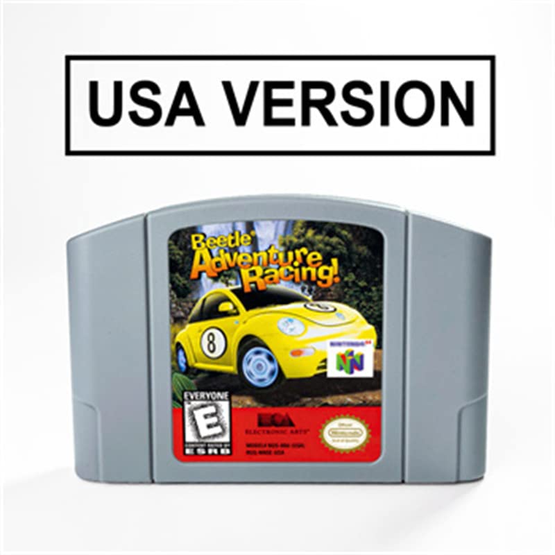 Racing de aventura de besouro para um cartucho de jogo de 64 bits EUA versão NTSC Format