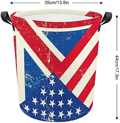 Vintage UK e American Flag Bandry Basce