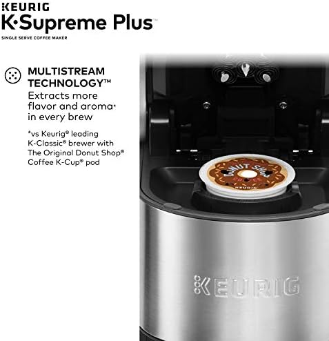 Keurig K-Supreme Plus Coffee Hand, Single Servic K-Cup POD Coffee Brewer, com tecnologia multistristream, reservatório