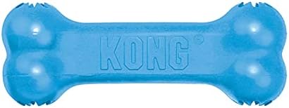 Kong - Bone Goodie Bone - borracha de dentição, Treat Dispensing Dog Toy - Para filhotes pequenos - Blue