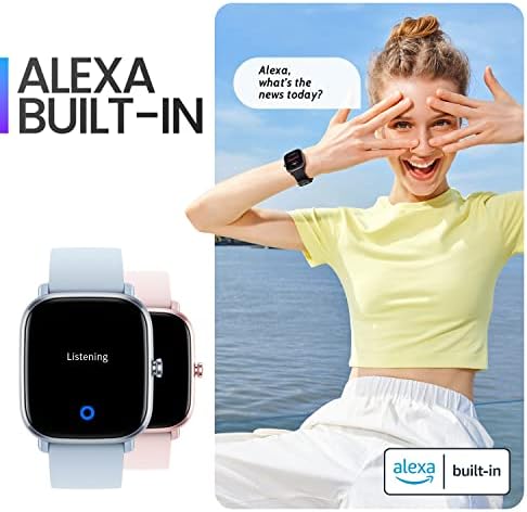 Amazfit [2022 nova versão] GTS 2 Mini Smart Watch for Men Mulher, Lifeting Battery de 14 dias, Alexa embutido,