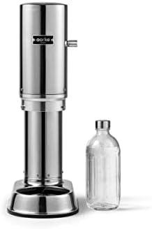 Aarke Carbonator Pro Premium Carbonador/Sparkling & Seltzer Water fabricante com garrafa de vidro - aço inoxidável