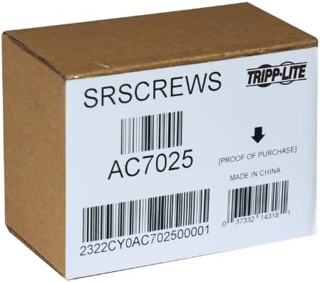 Tripp Lite Srscrews Rack Rack Closure Server Gabinet Kit de hardware encadeado