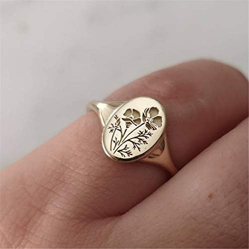 Anéis de casamento para mulheres tendência de moda Metal Retro retro geométrico Anel de correspondência