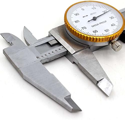 Medidor de pinça Vernier 0-6 '' Ferramentas de medição 0,001in Leitura padrão de incrementos