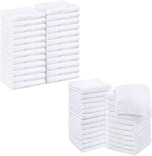 Toalhas utopia 24pk toalhas de salão com panos de 24pk brancos