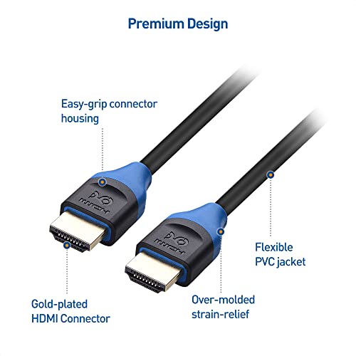 CLAB MATERES [Certificado por HDMI de alta velocidade] Cabo de 48 Gbps 8k HDMI 6,6 ft/2m com suporte a