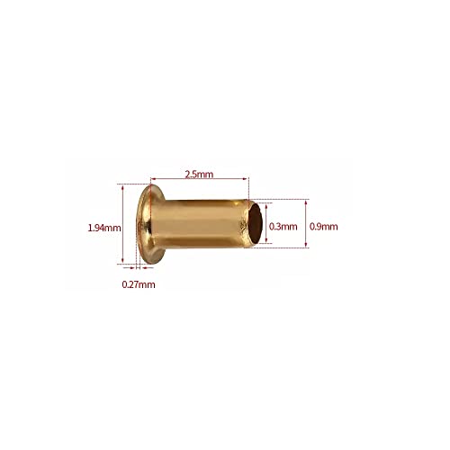 M0.92.5mm elementos de metal 0,9 mm de cobre rebite hollow de circuito duplo vertente PCB Vias Nails
