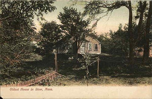 House Stow mais antiga, Massachusetts MA Original Antique Posta Cartão