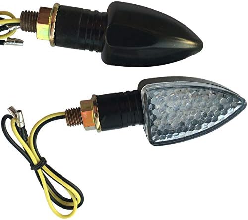 Motortogo Black Small LED Motorcycle Signal Blinkers Indicadores marcadores laterais Blinkers compatíveis
