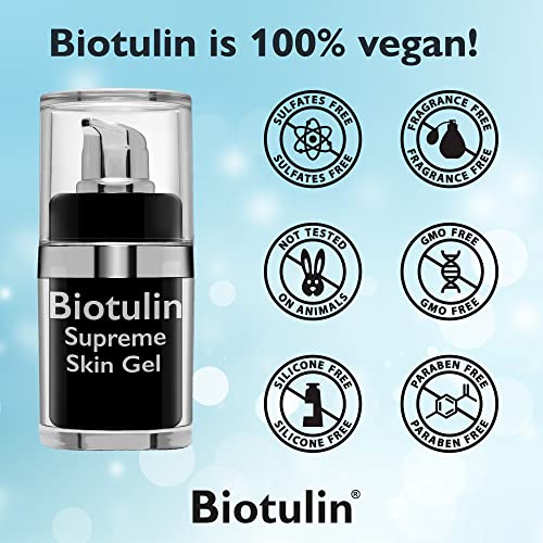 Biotulina - Gel de pele supremo [2 -Pack] I Loção facial I soro de ácido hialurônico para rosto I Reduz