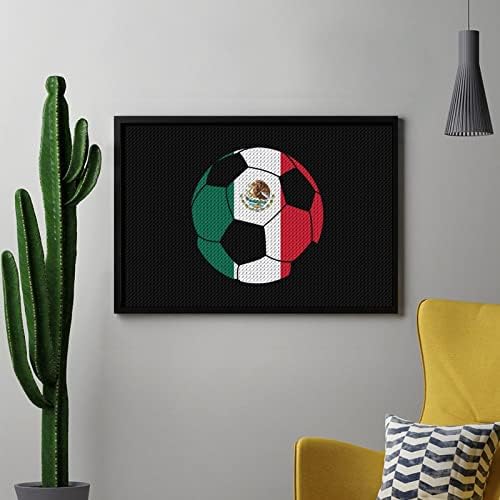 Kits de pintura de diamante de futebol do México 5d DIY FLILHO FULHO RETRA DE RETRAS DE ARTES DE WALL Decor