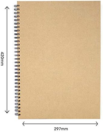 Artway Enviro Spiral Sketch Book / Drawing Pad - A3 Retrato - 170GSM / 105lb - Sketchbook de capa dura