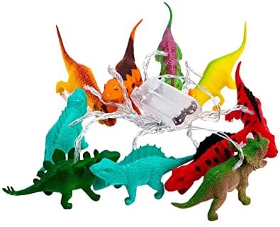 Luzes de dinossauros de dinossauros led decoração de quarto de dinossauro para meninos, suprimentos de festas