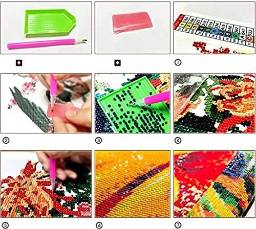 Kits de pintura de diamante 5D DIY kimono gueixa de beleza bordado bordado cruzamento crosstitch mosaico strô de
