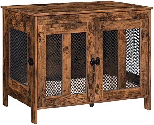 Mahancris Dog Crate Furniture and Cat Box Pacote de móveis, casa de cachorro decorativa interna,