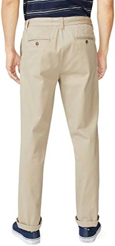 Nautica Men's Classic Fit Fit Front Front Stretch Solid Chino Deck Pant