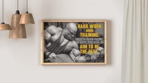 Ronnie Coleman Quotação motivacional Poster inspirador pôsteres de imagem bobybuilding ginástica ginástica