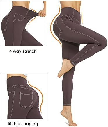 G4Free Workout Leggings for Women High Caist Capri Yoga Leggings com bolsos para trabalho casual