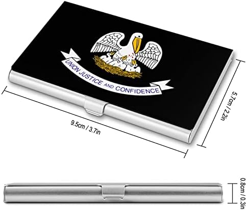 Portador de cartão de visita de bandeira da bandeira do estado da Louisiana para o titular de cartão